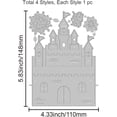 thumbnail image 6 of 3D Fireworks Castle Cut Dies Castle Shaker Metal Cutting Die Dream Castle Cutting Die Fireworks Cutting Dies for DIY Scrapbooking Photo Album Decorative Embossing Paper Card, 6 of 7