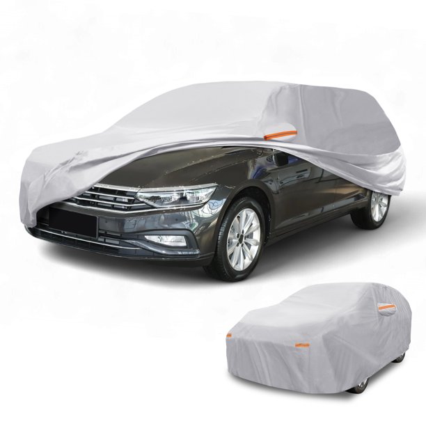Cubierta de Automóvil Universal Impermeable para Todo Clima Protección Exterior Anti-UV Sol Lluvia para Wagon 190" a 198"
