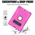 thumbnail image 4 of Dteck Case for Apple iPad 8th Generation 10.2-inch 2020 Released,Shockproof Kickstand Armor 3-Layer Protection Rubber Hybrid iPad 7th Gen 10.2" 2019 Case without Screen Protector Cover,Rose+Black, 4 of 6