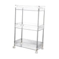 thumbnail image 4 of IFANLANDOR Movable Trolley Holder Multi-level Storage Rack with Wheels Plastic 1 Pcs, 4 of 8
