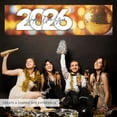 thumbnail image 2 of Koyal Wholesale 47x13 Happy New Year Banner 70s Disco Ball Theme New Years Eve Décor, 2 of 4