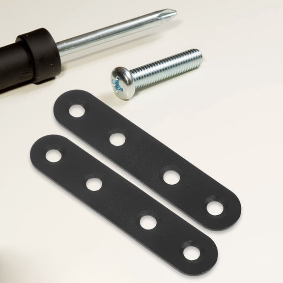 GOOHOCHY 12 Pcs Flat Straight Brace Brackets Stainless Steel Mending Bracket Plate Metal Shelf Support Fixing Joining Plate For Furniture Wood Shelves Cabinet