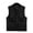 Black, variant on Men's Multi-Pocket Outdoor Vest Detachable Back Zippered Sleeveless Jacket All Season
