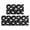 Dinosaur and Leaf Black Pattern, variant on Dinosaur and Leaf Black Pattern Anti Fatigue Kitchen Rugs Set Of 2, Non Slip Washable Decorative Floor Mats for Kitchen Sink Laundry, 17"x30" and 17"x47"