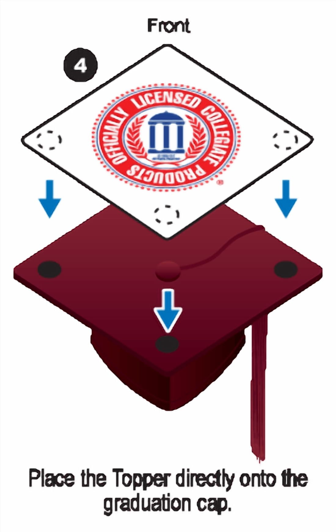 Graduation Time Grad Cap Tassel Topper