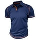 thumbnail image 1 of pstuiky camisetas de hombre, Camiseta de manga corta para hombre, estilo informal, lisa, con cuello vuelto, botones y blusa camisas casuales para hombre m, 1 of 8