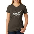 thumbnail image 1 of NASA Outline Logo Womens Soft Heather T Shirt, 1 of 1
