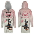 thumbnail image 3 of Every Fart is Love Note Doberman Pinscher Guilty Face Happy Valentine's All Over Print 3D Hooded Duffle Toggle Coat Doberman Dog Lover Gifts - 01016, 3 of 6