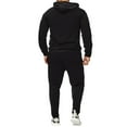thumbnail image 4 of LNZGNM Sweatsuits for Men Sports Track Suits Mens Casual Pullover Hoodie and Sweatpants Set Autumn Sportswear Tracksuits Athletic Outfit Sets, Black L, 4 of 6