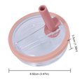 thumbnail image 4 of 2 Fundas para A Prueba Derrames Con Tapas Pajita 30 Oz () Rosa, 4 of 7