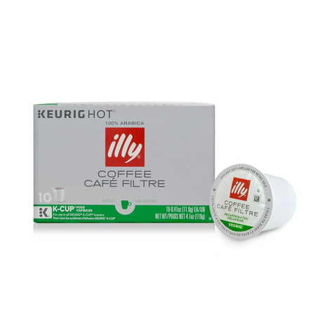illy K-Cup Pods Decaf Coffee for Keurig Brewers, 10