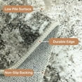 thumbnail image 3 of Refurbished KUETH CAR5107-BK2-5X7-WAL-R Ultra Thin Indoor Machine Washable Area Rugs, CAR5107-BK2, 5'x7', 3 of 4