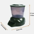 thumbnail image 3 of 4.5L Automatic Pond Feeder, Outdoor Koi Fish Dispenser, Battery Powered, 3 of 6