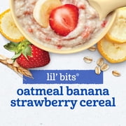 Gerber Stage 3 Baby Food, Oatmeal Banana Strawberry Cereal, Baby Oatmeal Cereal 8 oz