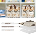 thumbnail image 4 of Yayeee Foldable Storage Basket for Shelves with Handles Waterproof Cloth Bins, Beige Fall Books, 4 of 7