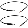 thumbnail image 1 of HAMPPLIES 2Ud Cable Dc De Con Conector Macho A Cable Abierto Para Reparación Negro, 1 of 8