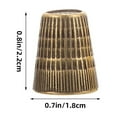 thumbnail image 2 of USHOBE Copper Thimble Ring 8Pcs for Sewing Tool and Finger Protectors, 2 of 8