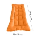 thumbnail image 3 of Topukaiba A-Class Fiber Mattress Student Dormitory Bed Thickened Soft Washable Padded Mattress Orange 74.8X78.74 In, 3 of 6