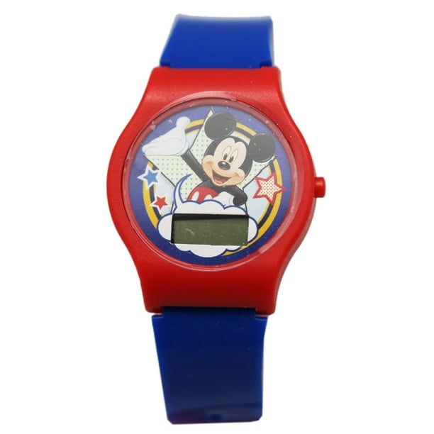 Disney - Disney's Mickey Mouse Superstar Red/Blue Digital Dial Kids ...