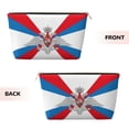 thumbnail image 2 of Russian Federation Ministry Defence Flag Small Purse Organizer Zipper Cosmetic Handbag Tote Pouch For Women, 2 of 7