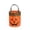 Orange, A, variant on Halloween Lighted Cloth Candy Bags, Reusable Lightweight Pumpkin Print Candy Treat Bucket with Lights for Trick or Treaters