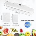thumbnail image 2 of CHAO Máquina selladora al vacío de alimentos, Sellador al vacío automático con 10 bolsas, Máquina envasadora al vacío de alimentos portátil, Sistema de sellado Dispositivo sellador al vacío de aliment, 2 of 5