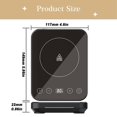 thumbnail image 3 of Dusknt New Arrivals! Pro Warmer – 1°F Precision Control & Goldilocks (7582°F) Direct Plug Easy Clean Glass Base for Baking Proofing & Fermentation, 3 of 8