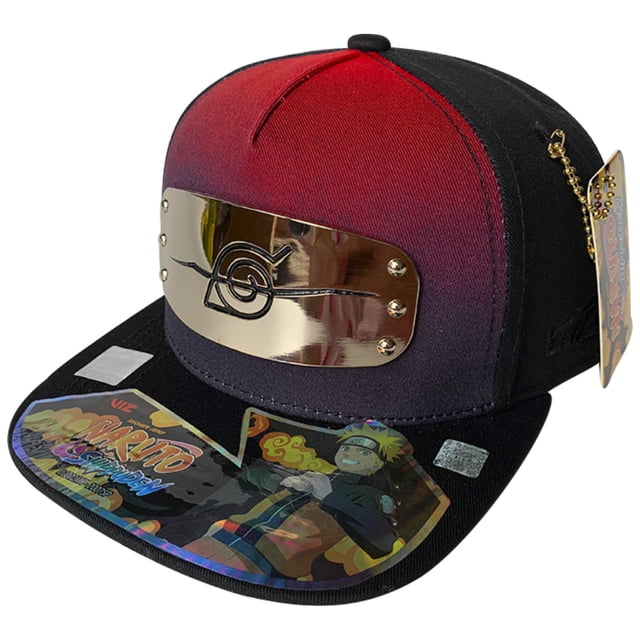 Gorra Naruto Itachi Uchiha Bandana Cromada, Negro/ Rojo/Negro 57cm Naruto Shippuden Itachi Uchiha
