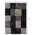 thumbnail image 3 of 2â€™ x 8â€™ Gray Geometric Blocks Runner Rug, 3 of 5