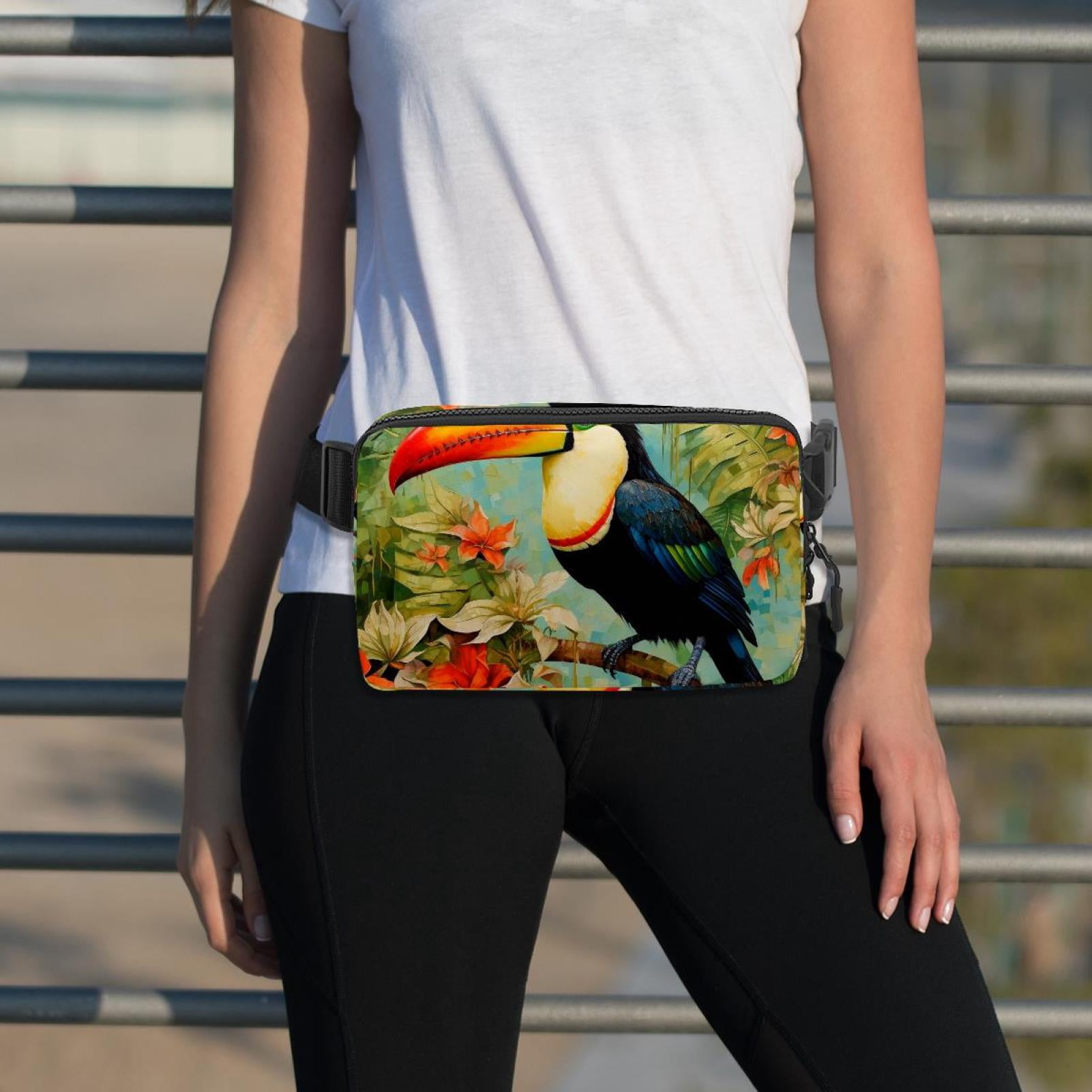Toucan Adjustable Lightweight Waist Pack with Extension Strap - Unisex Fanny Packs Belt Bag Waist Bags
