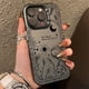 thumbnail image 2 of Funda de teléfono con IMD de plata galvanizada con estrella y luna fresca para iPhone 15, 16 Pro Max, 14, 13, 12, 11 Pro, XR, XS, 7, 8 Plus, carcasa trasera a prueba de golpes, 2 of 5