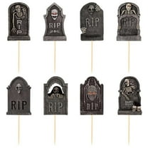 Halloween Cupcake Decorations Cemetery Cake Picks Party Supplies for Themed Desserts and Celebrations