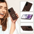 thumbnail image 6 of Dteck for Samsung Galaxy S20 Plus Case with Credit Card Holder Slots & Ring Stand Kickstand PU Leather and Soft TPU Shockproof Slim Fit Protective Phone Cover for Samsung Galaxy S20+,Coffee, 6 of 8