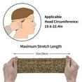 thumbnail image 4 of Rateoe Leopard Print Pattern Sports Headbands ,Moisture Wicking Workout Headband, Sweatband Headbands for Running,Cycling,Yoga,Hairband for Women and Men, 4 of 9