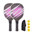 thumbnail image 2 of Pickleball Paddles Pickleball Racquets Includes 2 Rackets 4 Pickleballs Comfort Grip Professional Pickle Ball Racket for Kids Style C, 2 of 8