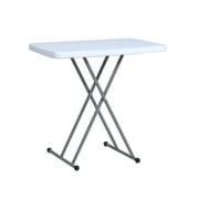 TentandTable Rectangle Adjustable Height Plastic Table, 20 in x 30 in