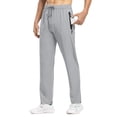 thumbnail image 2 of Pantalones de senderismo TBMPOY, ligeros, de secado rápido, para hombre, gris claro, talla L, 2 of 7