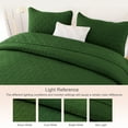 thumbnail image 7 of Exclusivo Mezcla Queen Quilt Bedding Set, Lightweight Soft Grass Green Queen Bedspreads Coverlets with Geometric Stitched Pattern, 7 of 7