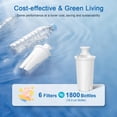 thumbnail image 4 of Filtro de agua de repuesto WSKFDTI para jarras Brita 150L, 4 of 8