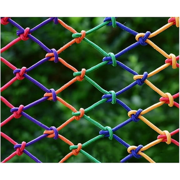 Kids Adult Pet Safety Nets,Playground Nylon Rope Play Giant Mesh Net,Outdoor Cargo Nets Heavy Duty Balcony Banister Stair Protection Fence Decor Mesh Netsfor Container Grid(Size:1x3M(3X10FT))