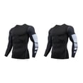 thumbnail image 4 of Minnieouse Ropa interior térmica para hombre Medias de secado rápido Esquí Correr Ropa de compresión Ropa deportiva Fitness Culturismo 1607 1607 estilo XL 2piezas, 4 of 6