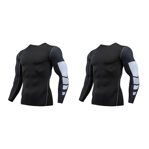 Guardurnaity Ropa interior térmica para hombre, medias deportivas de secado rápido, capas base para correr en invierno, ropa deportiva para 1607 estilo,XXXL 2piezas