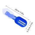 thumbnail image 2 of BCZHQQ Fish Skin Scaler with Clear Cover Stainless Steel Fish Scale Remover Plastic Scale Scraper Plastic Fish Scale Scraper Remover Kitchen Gadgets Clean Tools,Summer Saving Clearance, 2 of 6