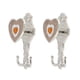 thumbnail image 2 of 1 Par De Gancho De apariencia Doble , Anillos Con Presillas Para Cortinas Plata, 2 of 8