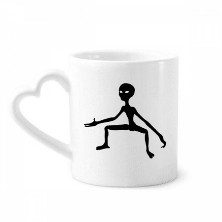 

Universe Alien Monster Alien Mug Coffee Cerac Drinkware Glass Heart Cup
