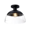 thumbnail image 4 of D308M-SF-MB Designers Fountain Rey - 1 Light Semi-Flush Mount -10.25 Inch Tall and 13 Inch Wide-Matte Black Finish, 4 of 8