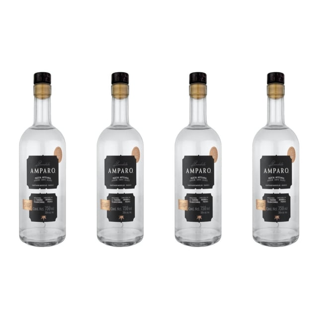Pack de 4 Mezcal Bendito Amparo Joven Espadin 750 ml Joven Espadin
