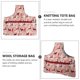 thumbnail image 2 of 1pc Knitting Tote Bag Knitting Wrist Bag Yarn Organizer Knitting Projects Bag, 2 of 4