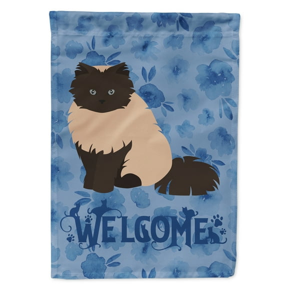 Colorpoint Persian Hymalayan #2 Cat Welcome Flag Canvas House Size