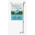 thumbnail image 4 of Printtoo White Welcome To The Lake Outdoor CampingFlagCustom Personalized Camping Flags For Campers Double Sided CampsiteFlag, 4 of 4